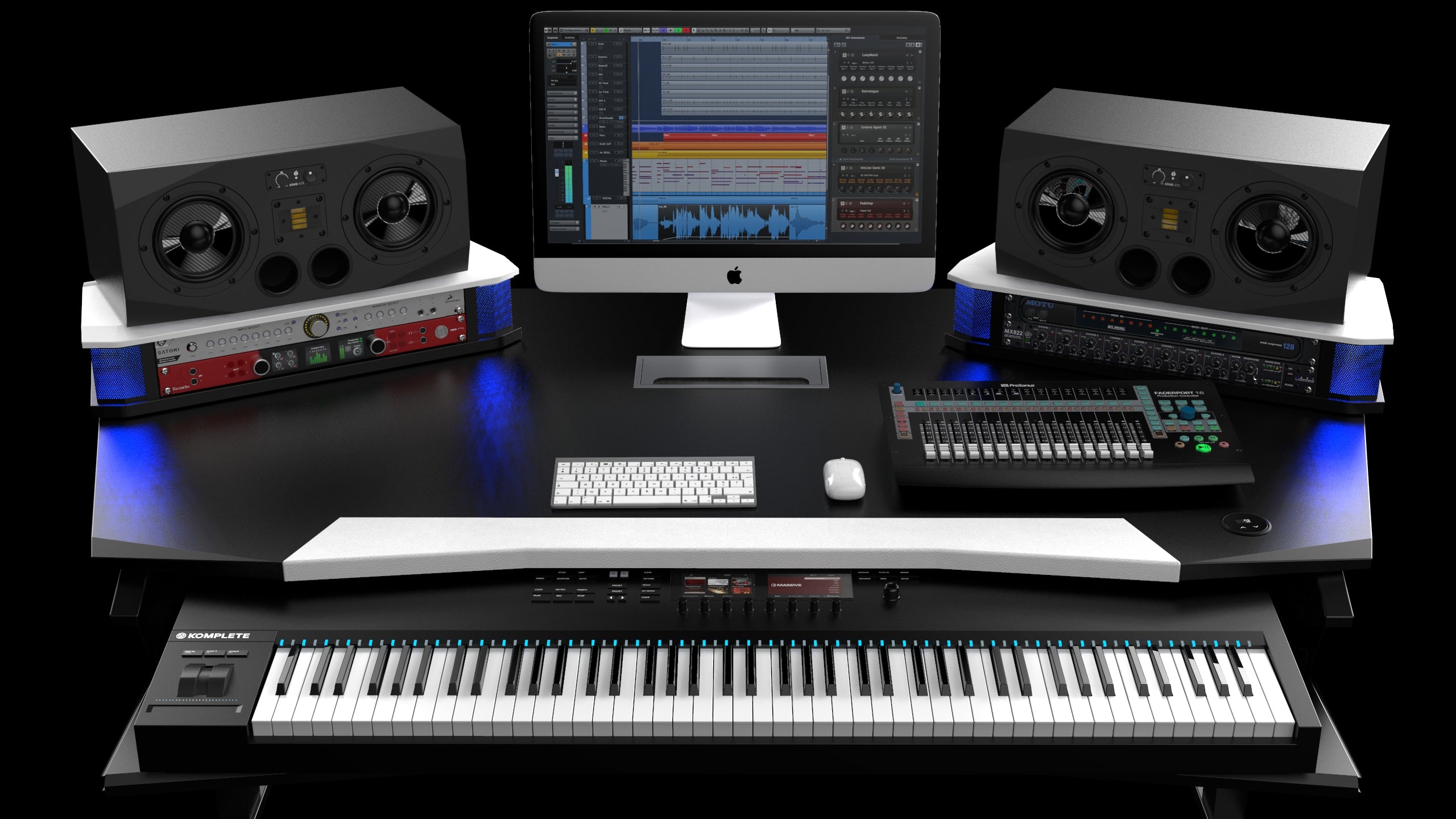 StudioDesk Orbit Top-Front View