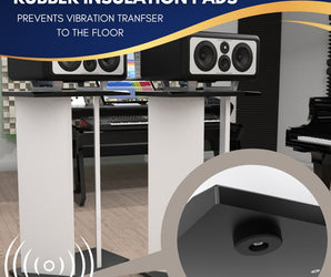 V Tower - Speaker Stand White Piece
