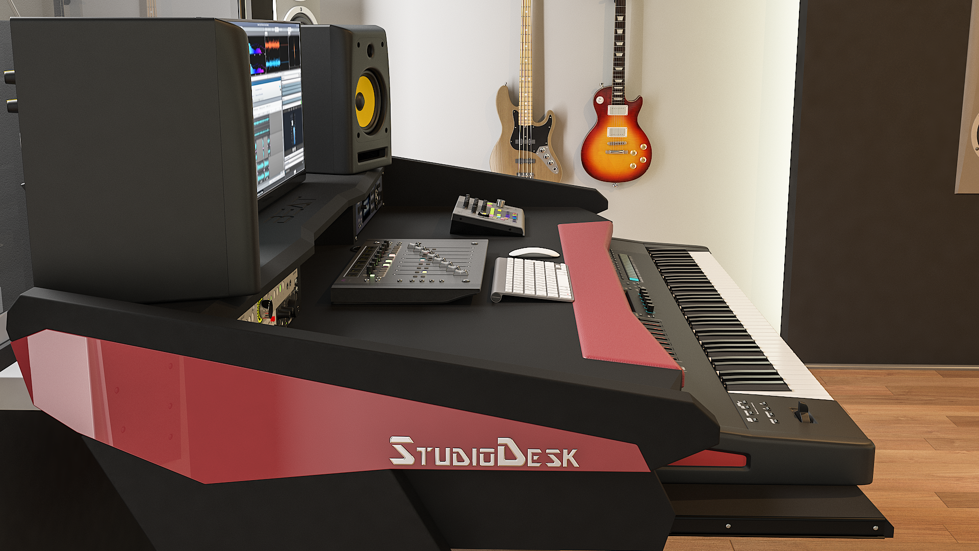 StudioDesk Beat 2.0 Burgundy
