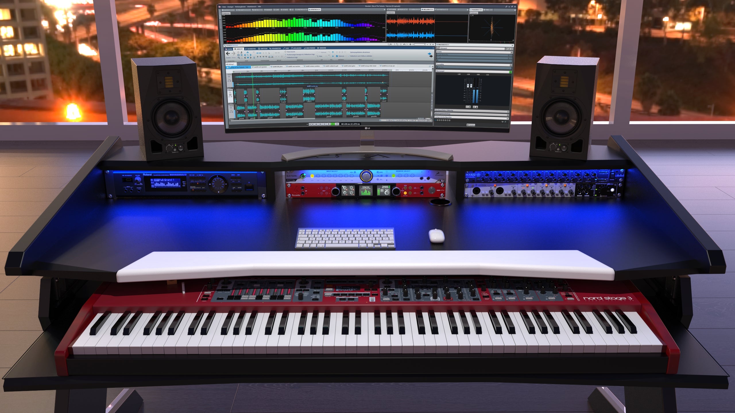 StudioDesk Beat 2.0 White Front