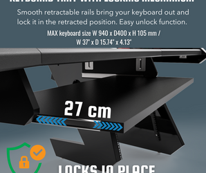 PRO LINE Pull out keyboard option for PRO LINE Classic Black