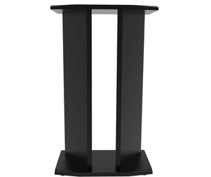PRO LINE S Desk All Black & V Tower speaker stands and Pull Out option Bundle