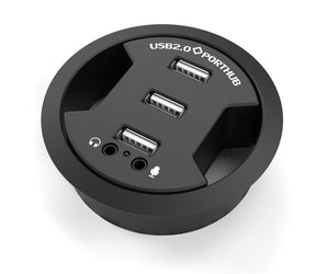 Cable Inlay with USB 2.0 Hub, Mic and Headphone input