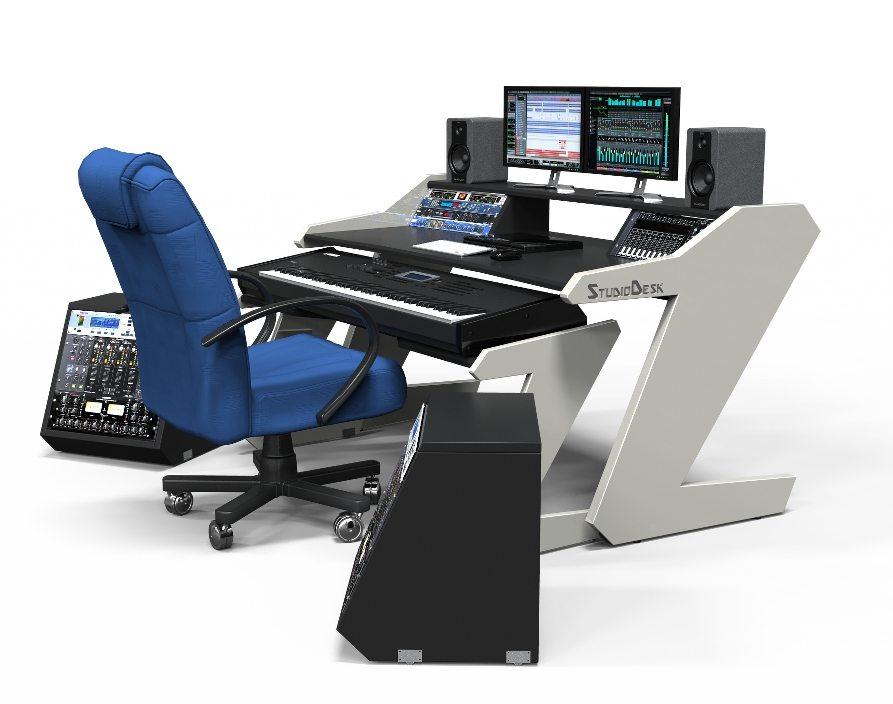 Music Commander Full Set Black - Studio Desk Workstation Furniture
